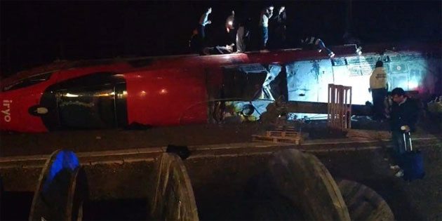 �spanya'n�n g�neyinde iki h�zl� tren �arp��t�: En az 39 �l�