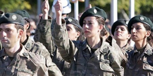 KADINLARI DA ASKERE ALIYORLAR 