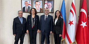 A�A Ba�kan� Konedral� ve DA� E�itim Fak�ltesi Dekan� Pehlivan, KKTC Bak� Temsilcili�ini ziyaret etti