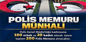 Polis memuru m�nhali i�in yar�n da ba�vuru kabul edilecek<