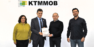 KHK Ba�kan� K�seo�lu, M�hendis ve Mimar Odalar� Birli�i’ni ziyaret etti