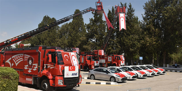 Trkiye tarafndan hibe edilen 29 ara, trenle PGM’ye teslim edildi