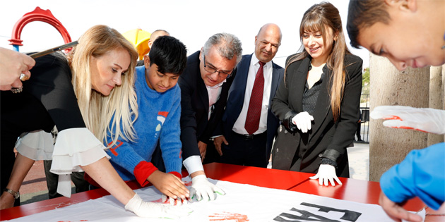 Erhrman ifti Lefkoa zel Eitim ve  Eitim Okulu rencileriyle bir araya geldi