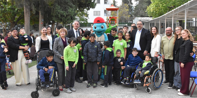 enkul, Girne'deki Engelli Rehabilitasyon Merkezlerini ziyaret etti