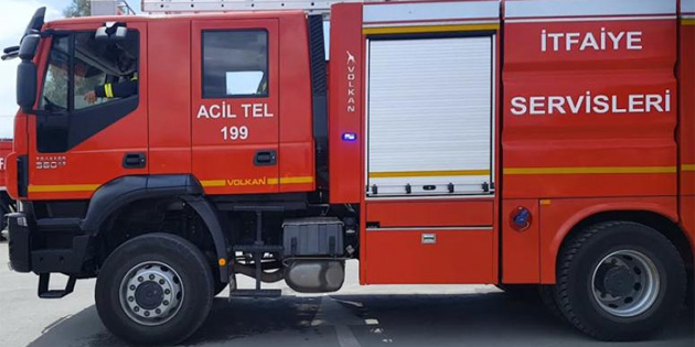 G�vercinlik Sanayi B�lgesi’nde ara� yang�n�