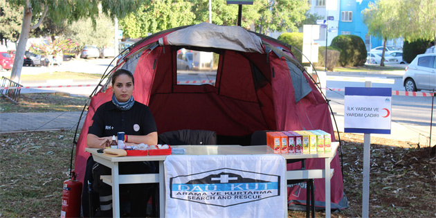 DA�’de depreme y�nelik uygulamal� fark�ndal�k e�itimi d�zenlendi