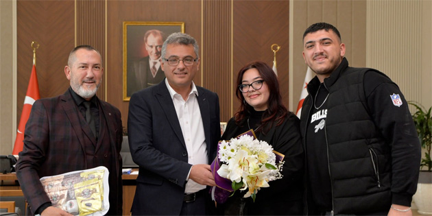 CIOFF Kuzey K�br�s, Cumhurba�kan� Erh�rman’� ziyaret etti