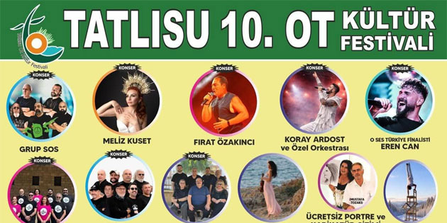 Tatl�su 10. Ot K�lt�r Festivali 12 Nisan Pazar g�n� yap�lacak