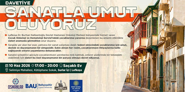 “Sanatla Umut Oluyoruz” sergisi Sa�akl� Ev'de a��l�yor