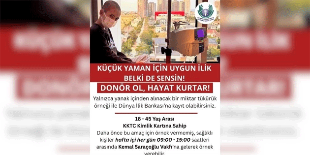 Kemal Saraolu Vakf’ndan kk Yaman iin ilik donr ars
