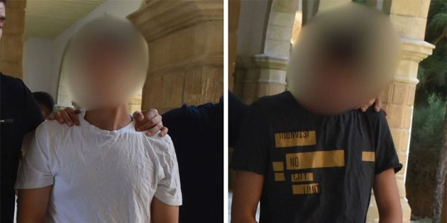 Lefko�a’daki oto galeriyi kundaklamakla itham edilen zanl�lar mahkemeye ��kar�ld�