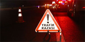 �skele-Gazima�usa ana yolu �zerinde araba takla att�, 4 ki�i yaraland�