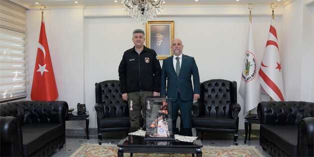 K�br�s T�rk �� �nsanlar� Derne�i, Sivil Savunma Te�kilat� Ba�kan� Hakan Balaban’� ziyaret etti