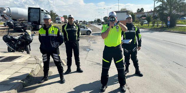 Trafik denetimlerinde 350 src rapor edildi, 57 ara trafikten men edildi