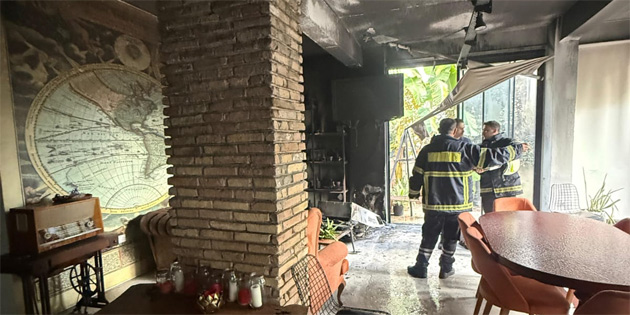 Yenikent'te yoga salonunda yang�n