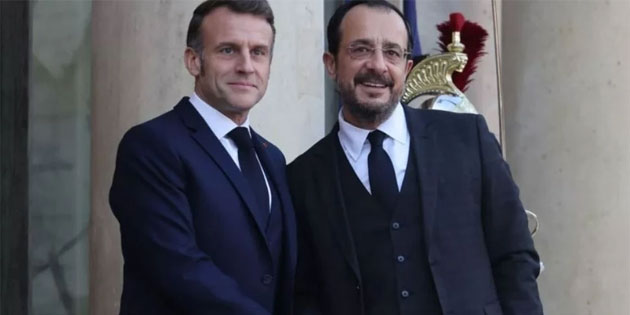 Hristodulidis ile Macron Paris’te g�r��t�