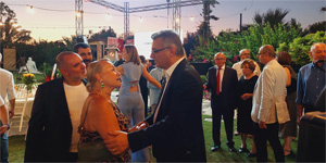 Erh�rman rahats�zl��� ard�ndan 11 Temmuz Bas�n G�n� resepsiyona kat�ld�