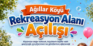 A��llar k�y�ne in�a edilen rekreasyon alan� yar�n hizmete a��lacak