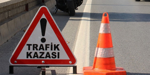 Girne ve Ercan-�skele ana yolunda trafik kazas� 