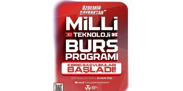 zdemir Bayraktar Milli Teknoloji Burs Program KKTC’de balad!
