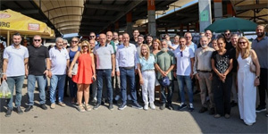 CTP ile TDP Lefko�a A��k Pazar�’nda yurtta�larla bulu�arak vizyonlar�n� aktard�