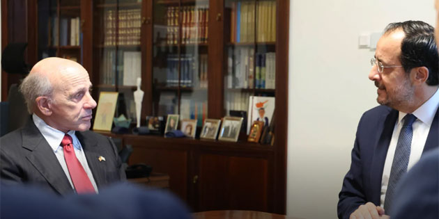 Hristodulidis ABD’nin K�br�s B�y�kel�isi Breslow’la g�r��t�