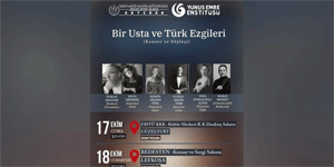 “Bir Usta ve Trk Ezgileri” konseri Gzelyurt ve Lefkoa’da