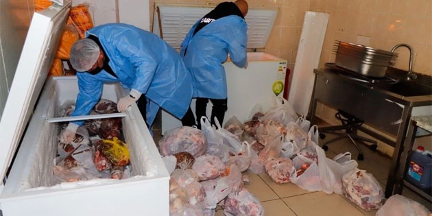 Gazima�usa’da bir kasapta 2 tona yak�n ka�ak et ele ge�irildi