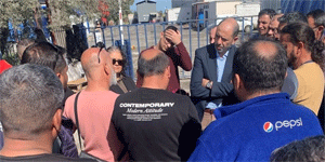 Halk�n Partisi'nden Ektam i��ilerine destek ziyareti