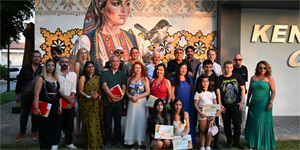 5. Uluslararas� G�zelyurt Sanat Bulu�mas� Sergisi a��ld�
