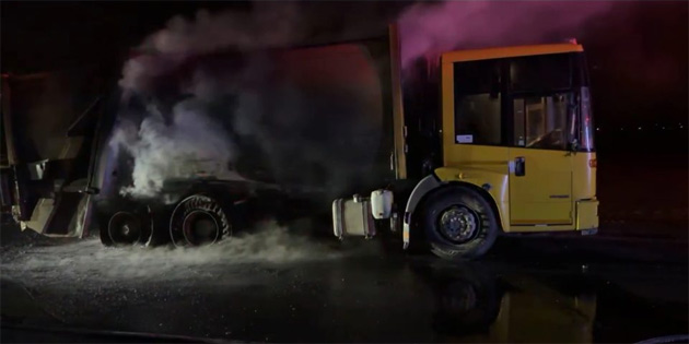 Kuzey evre Yolu’nda seyreden iki ara alev ald