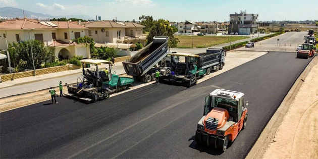 Gnyeli zker zgr Caddesi’nde asfaltlama
