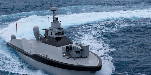 T�rkiye'nin ilk silahl� insans�z deniz arac� yerli silah�yla g�reve ba�lad�