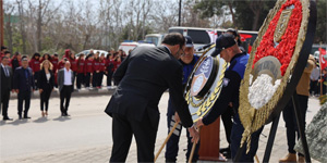 18 Mart �anakkale Deniz Zaferi’nin 111. y�l d�n�m� dolay�s�yla �skele'de t�ren d�zenlendi