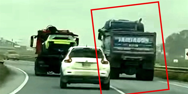 Tehlikeli mahalde ara� ge�en kamyon s�r�c�s�ne ceza 