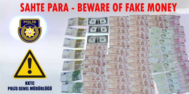 G�zelyurt’ta tedav�le sahte para s�r�ld�, polis seri numaralar� a��klayarak uyar� yapt�