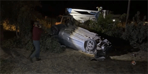 Gazima�usa-Lefko�a anayolunda trafik kazas�: 2 yaral�