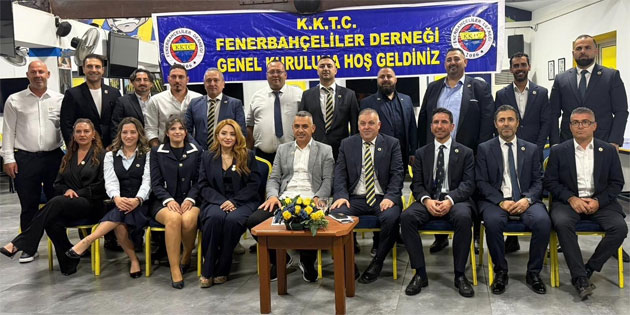 KKTC Fenerbah�eliler Derne�i’nde Tolga Ahmet Ra�it yeniden ba�kan se�ildi