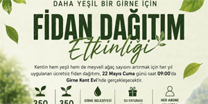 Girne Belediyesi abonelerine �cretsiz fidan da��tacak