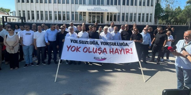 BA�BAKANLIK �N�NDE EYLEMDE 