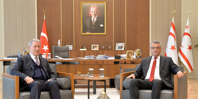 Erh�rman TBMM Milli Savunma Komisyonu Ba�kan� Hulusi Akar’� kabul etti 