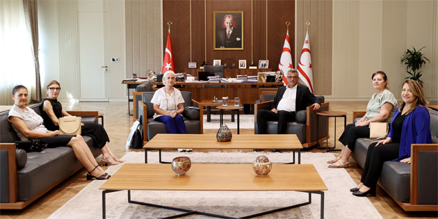 Erh�rman, K�DER Ba�kan� ve beraberindeki heyeti kabul etti