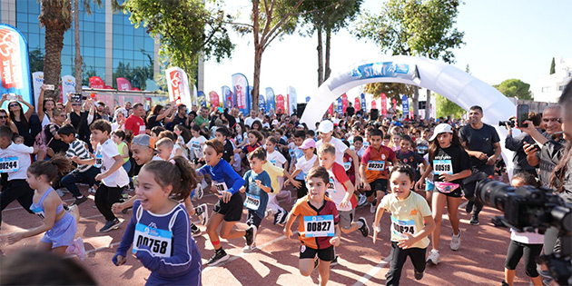 �lker Lefko�a Yar� Maratonu �ocuk Ko�usu tamamland�