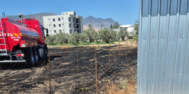 P�narba��, Minarelik�y ve Gazima�usa'da yang�n