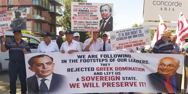 ''�rg�ts�z vatanda�lar'' Antonio Guterres'in ziyareti s�ras�nda protesto d�zenledi