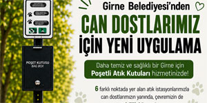 Girne Belediyesi, “Evcil Hayvan At�k �stasyonlar�” uygulamas�n� hayata ge�irdi