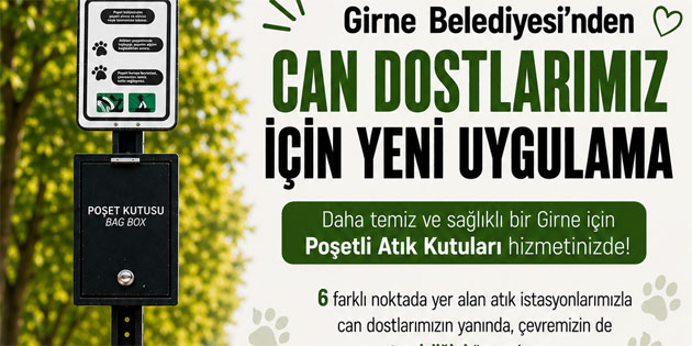 Girne Belediyesi, “Evcil Hayvan At�k �stasyonlar�” uygulamas�n� hayata ge�irdi
