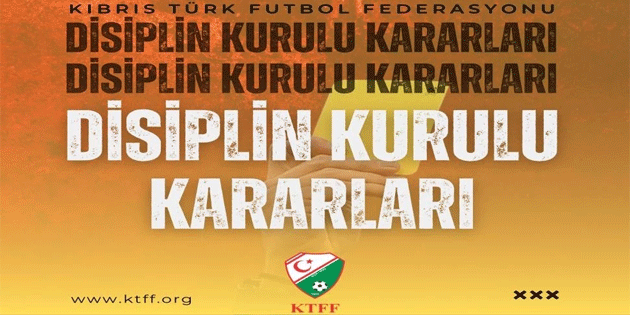 Gen futbolculara ar cezalar: KTFF Disiplin Kurulu’ndan sert uyar