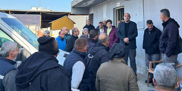 CTP heyeti, G�nyeli–Alayk�y Belediyesi At�lyesi �al��anlar�n� ziyaret etti