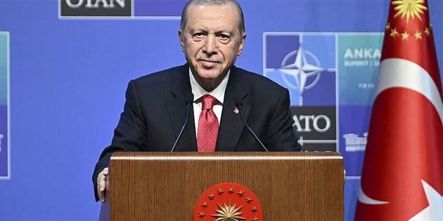 Erdo�an: “NATO birbirine ba��ml� �lkelerin de�il, birbirine g�� katan m�ttefiklerin ittifak� olmal�d�r”